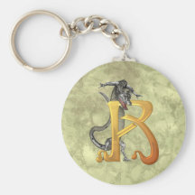 Dragonlore Initial R Key Chain