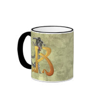 Dragonlore Initial R Coffee Mugs