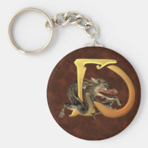 Dragonlore Initials D Keychains