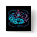 dragons design pinback button
