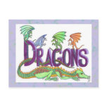 Dragons, dragons everywhere! Postcard
