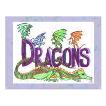 Dragons, dragons everywhere! Postcard