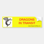 Dragons in Transit bumper sticker