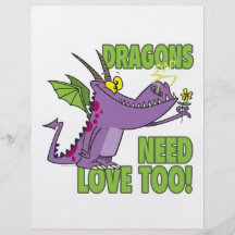 DRAGONS NEED LOVE TOO PERSONALISED FLYER