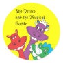 DRAGONS, The Prince and the Musical Castle Round Sticker