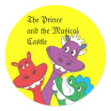 DRAGONS, The Prince and the Musical Castle stickers