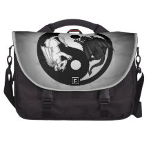 Dragons Ying Yang Laptop Messenger Bag