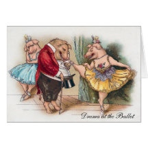 Drama at the Ballet Greeting Cards