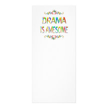 Drama is Awesome Customized Rack Card