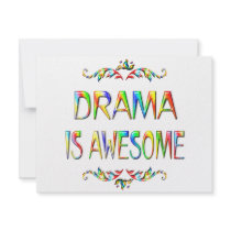 Drama is Awesome Personalised Invite