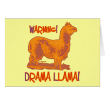 Drama Llama Greeting Cards
