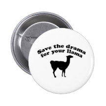 Drama Llama Pinback Buttons