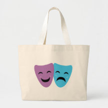 Drama Masks Canvas Bag