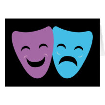 Drama Masks Greeting Card