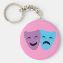 Drama Masks Keychain