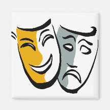 Drama masks merchandise refrigerator magnets