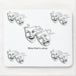 drama masks mouse mousepads