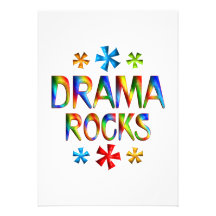DRAMA ROCKS CUSTOM INVITATION