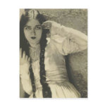 Dramatic actress postcard