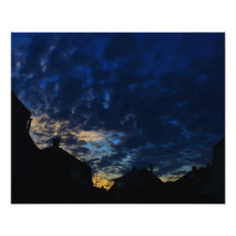 Dramatic clouds photo print