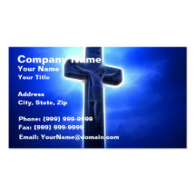 Dramatic Jesus Crucifixion Business Cards