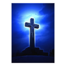 Dramatic Jesus Crucifixion Personalized Invitations
