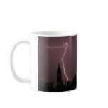 Dramatic Lightning Surrounds Empire State Building mugs