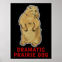 Dramatic Prairie Dog Poster