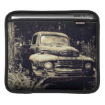 Dramatic Sepia Vintage Truck Sleeve For iPads