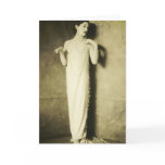 Dramatic Vaudeville actress greeting card