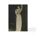 Dramatic Vaudeville performer greeting card