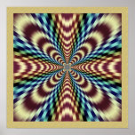 Dramatic Vibrating Optical Illusion Poster
