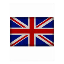 Drapeau Anglais d'Angleterre texturé Cartes Postales