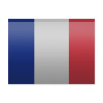 Drapeau de de la France Carte Postale