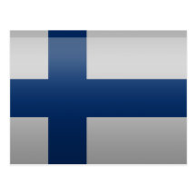 Drapeau de la Finlande. Carte Postale