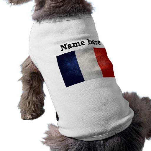 Drapeau de la France Dog Tee Shirt
