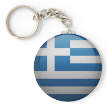 Drapeau de la Grèce Porte-clefs