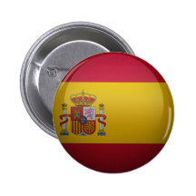 Drapeau de l'Espagne. Badge Avec Agrafe