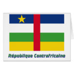 Drapeau République centrafricaine nom en français cards