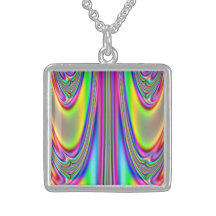 Draped Rainbows Fractal Necklace