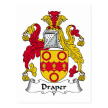 Draper Family Crest Postcard