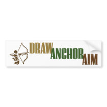Draw. Anchor. Aim. Bumper Sticker