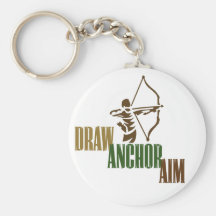 Draw. Anchor. Aim. Key Chain