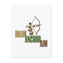 Draw. Anchor. Aim. Post Card