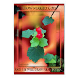Draw Near to God greeting card