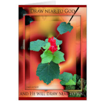 Draw Near to God greeting card