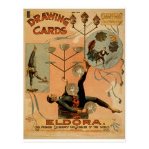 Drawing Cards, 'Eldora', Juggler of the World Postcard