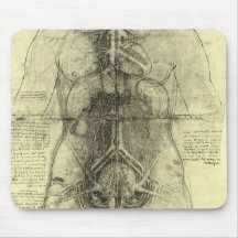 Drawing of a Woman's Torso by Leonardo da Vinci Mousepad