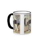 Drawing Water for Breakfast, Utamaro, 1795 mugs