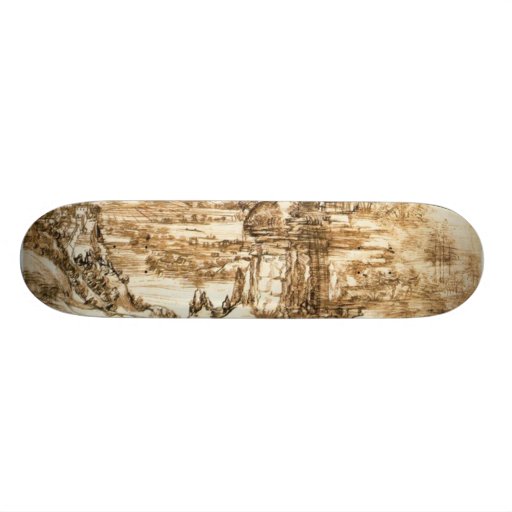 Drawings by Leonardo da Vinci Skate Board Decks